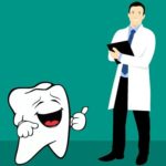 врач-стоматолог и зуб. иллюстрация