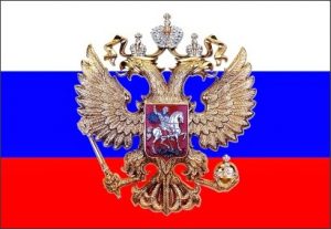 Герб России на флага. иллюстрация
