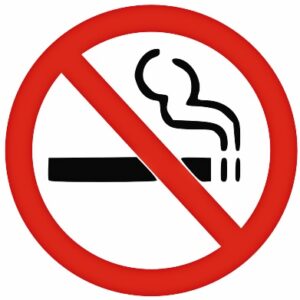 Запрет на курение. иллюстрация