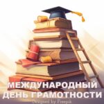 Стопка книг с лестницей и академической шапочкой. иллюстрация